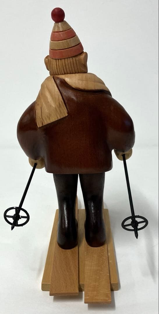 ROMER ロメール イタリア製木彫り人形 ヴィンテージインテリア スキー人形