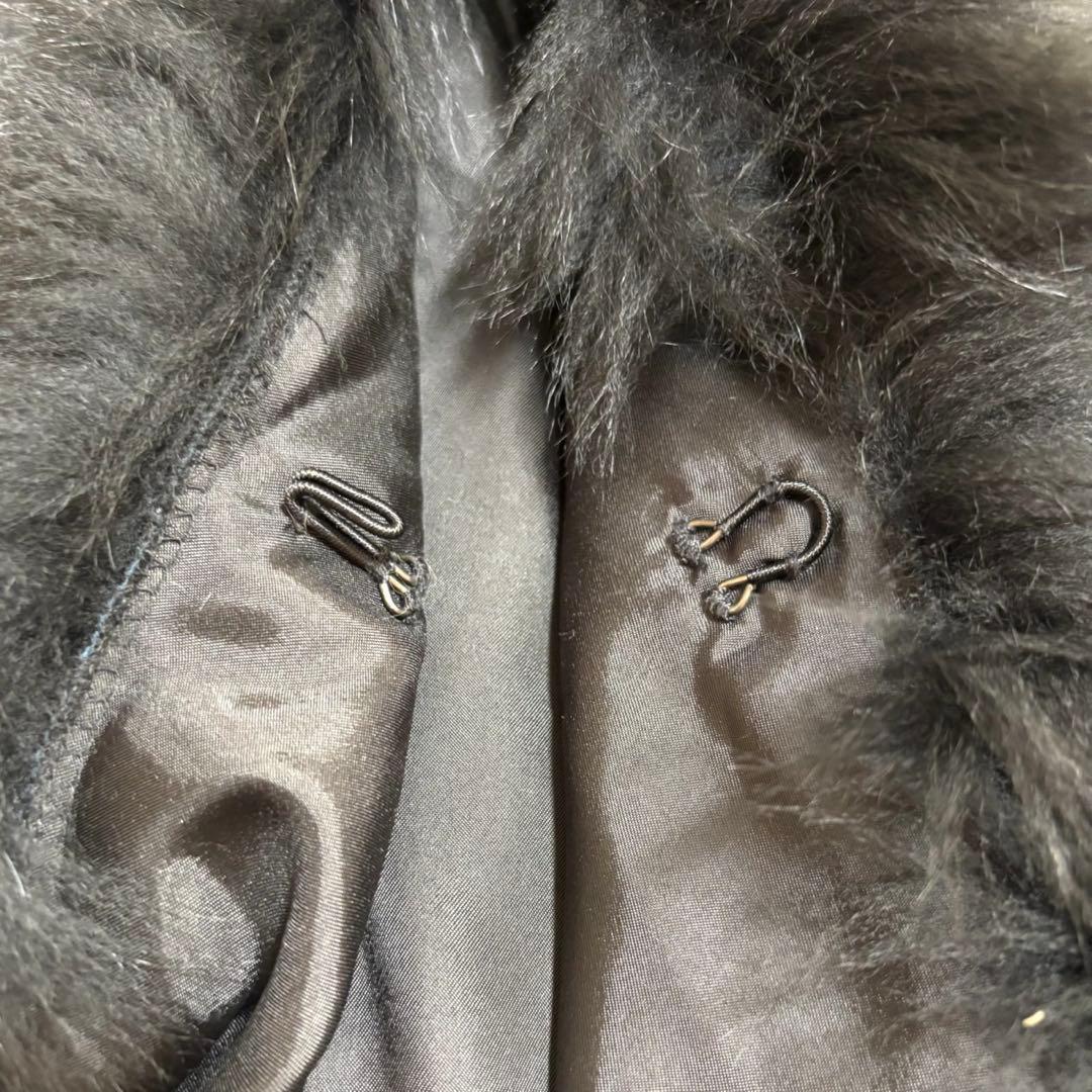 【極美品】F-wisteria カシミヤ100% フォックス フード ポンチョ