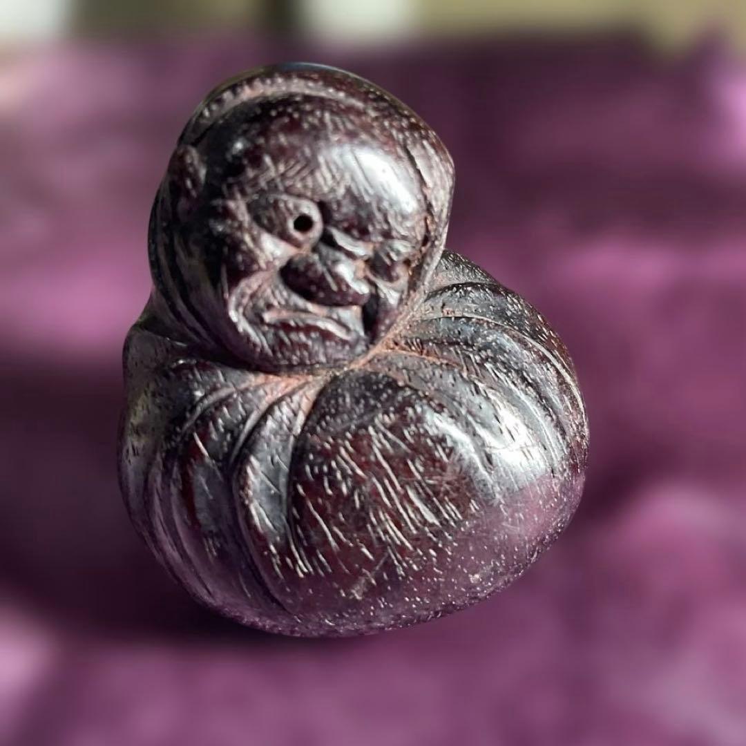 根付　　木彫り　古道具　在銘　時代　骨董