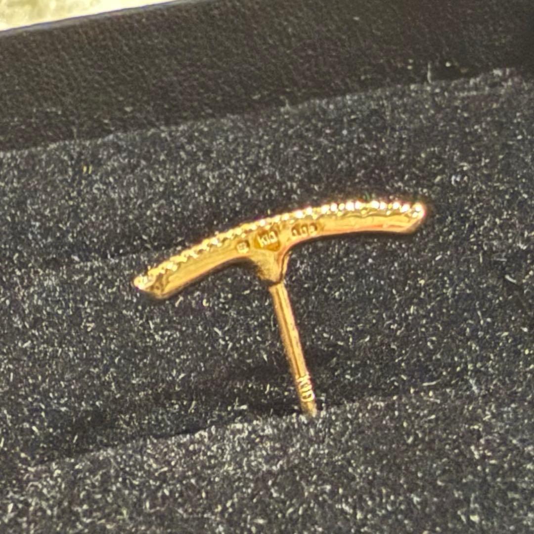 HIROTAKA ヒロタカ GOSSAMER ショートバー ダイヤモンド ピアス