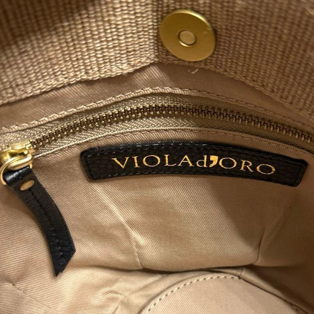 VIOLAd'ORO ヴィオラドーロ かごバッグ ミニバスケット 2WAY