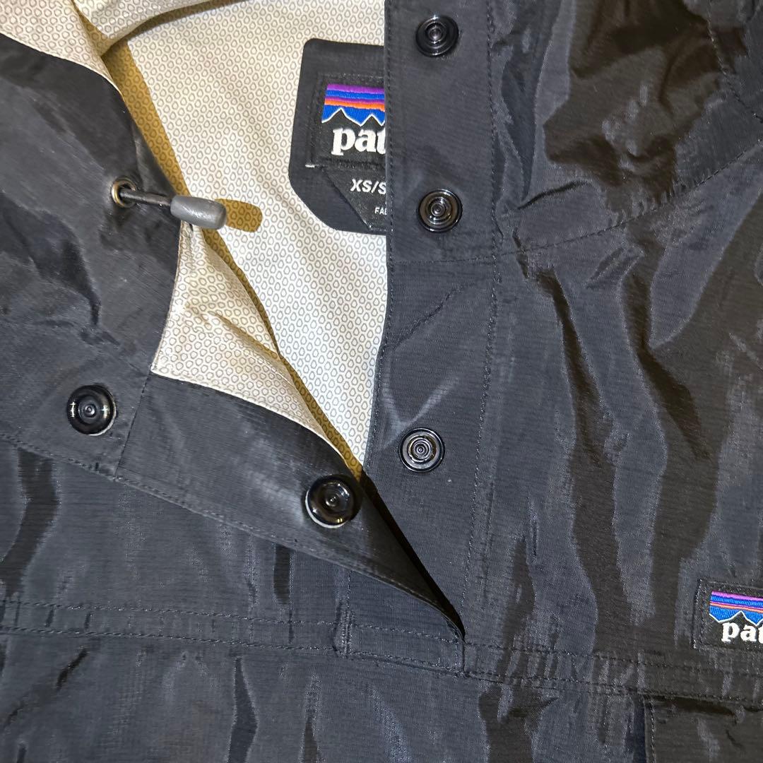 希少！パタゴニア トレントシェル レインポンチョ 黒 H2No レインコート