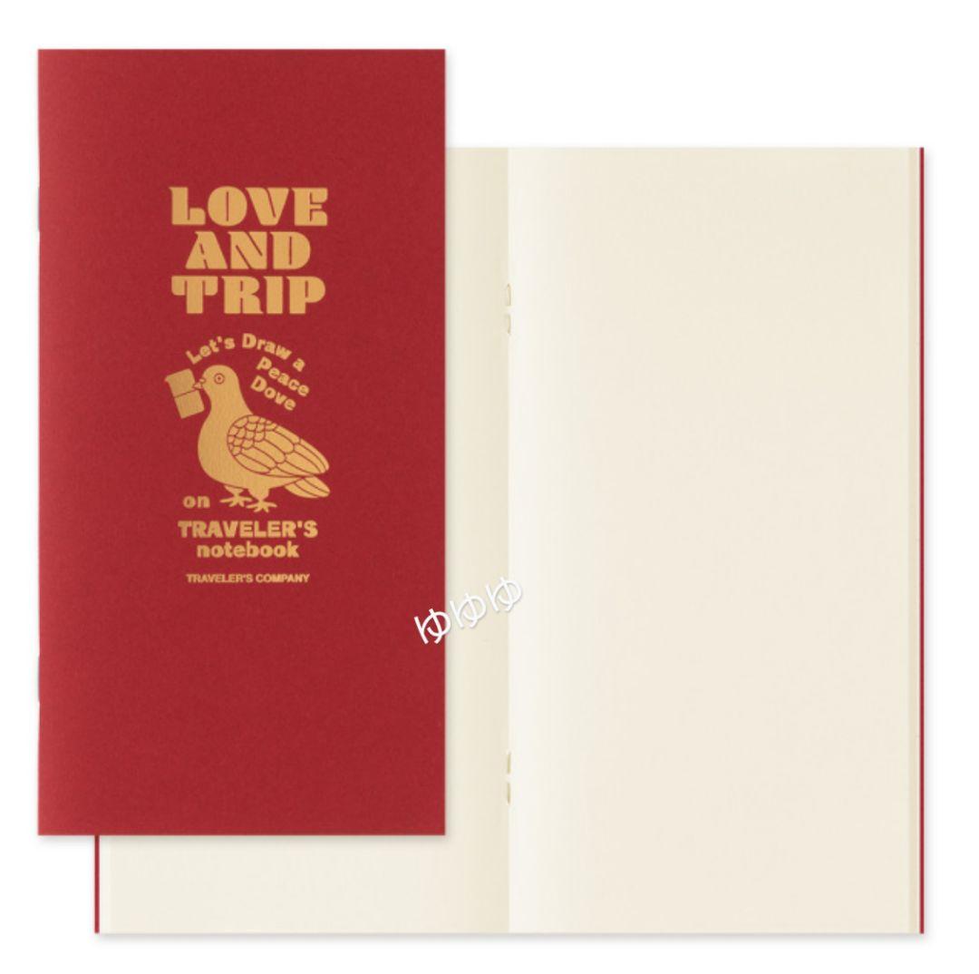 トラベラーズノート LOVE AND TRIP レギュラーサイズ レッド セット