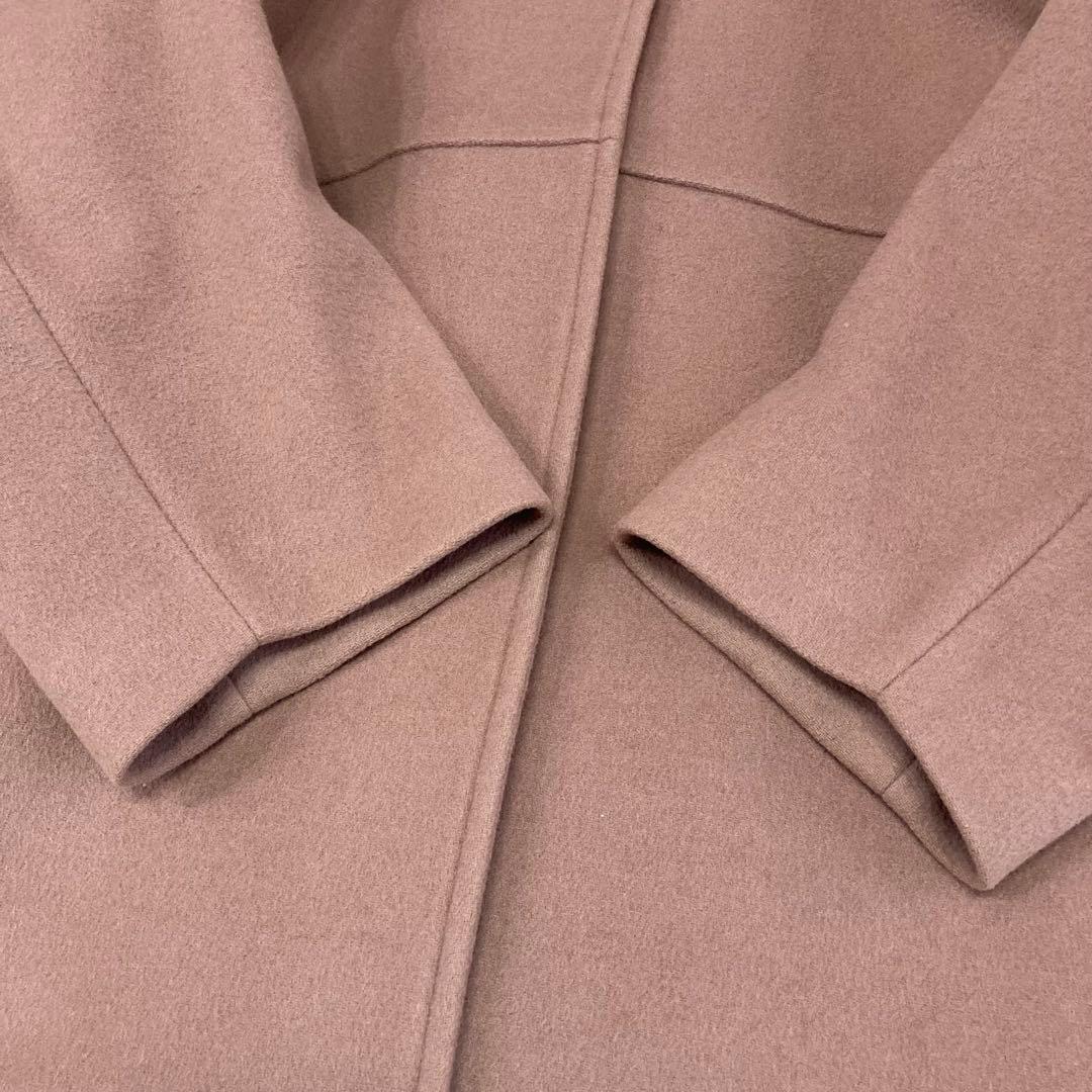 ジャーナルスタンダード スーパー140ビーバーノーカラーショートコート