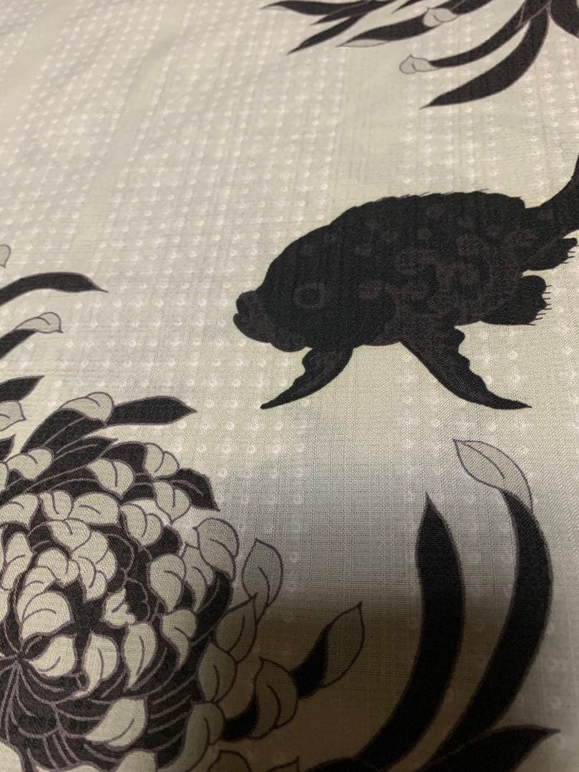 撫松庵　ポリエステル浴衣　セオα セオアルファ　金魚　検索　ふりふ　豆千代モダン