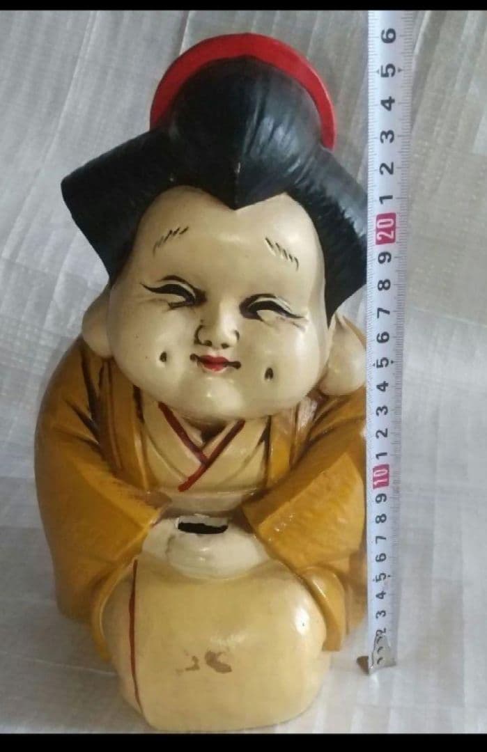 福助さん 福さん 福寿夫婦 置物 縁起物 中古