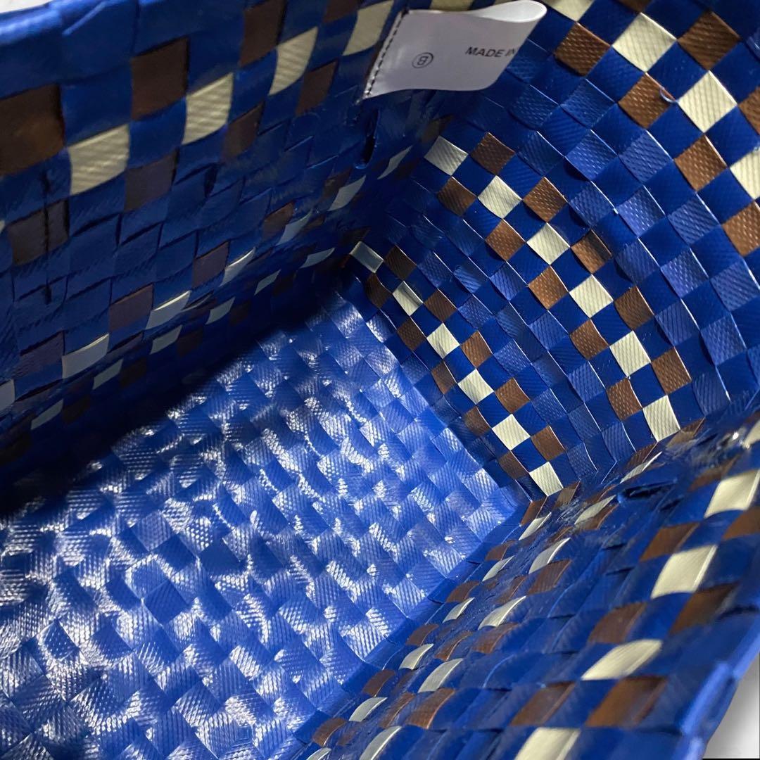 MARNI マルニ マルニマーケット ミニバスケット カバン ブルー