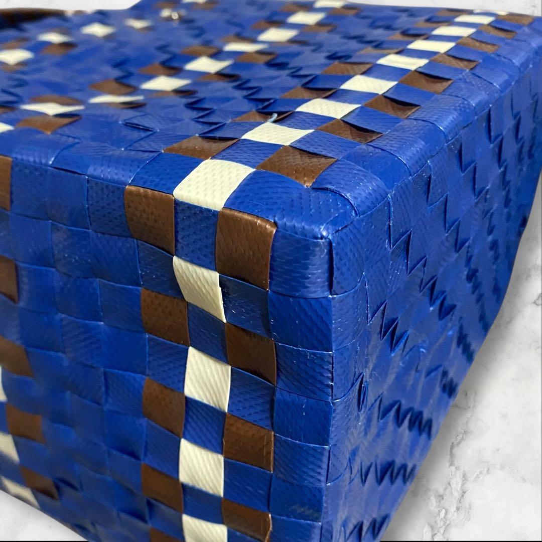 MARNI マルニ マルニマーケット ミニバスケット カバン ブルー