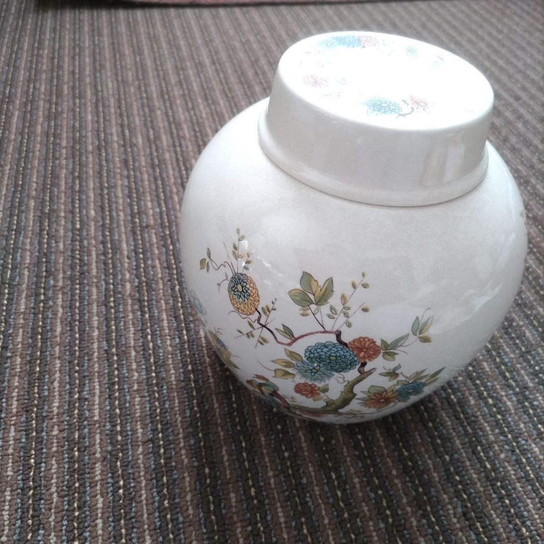 メイソンズ　花鳥文様　大型ティーキャニスター／クッキージャー