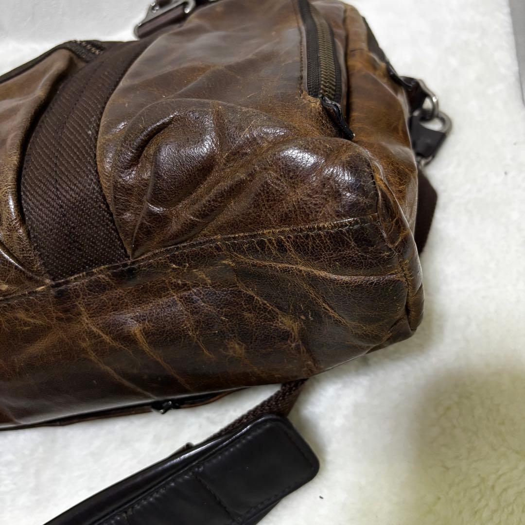 希少 TUMI ビジネスバッグ　ブラウン　本革　メンズ　ツーウェイ　マクネア