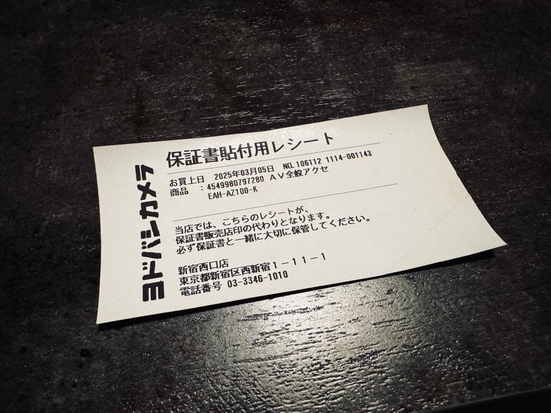 Technics EAH-AZ100 ワイヤレスイヤホン 左(L)+充電ケース