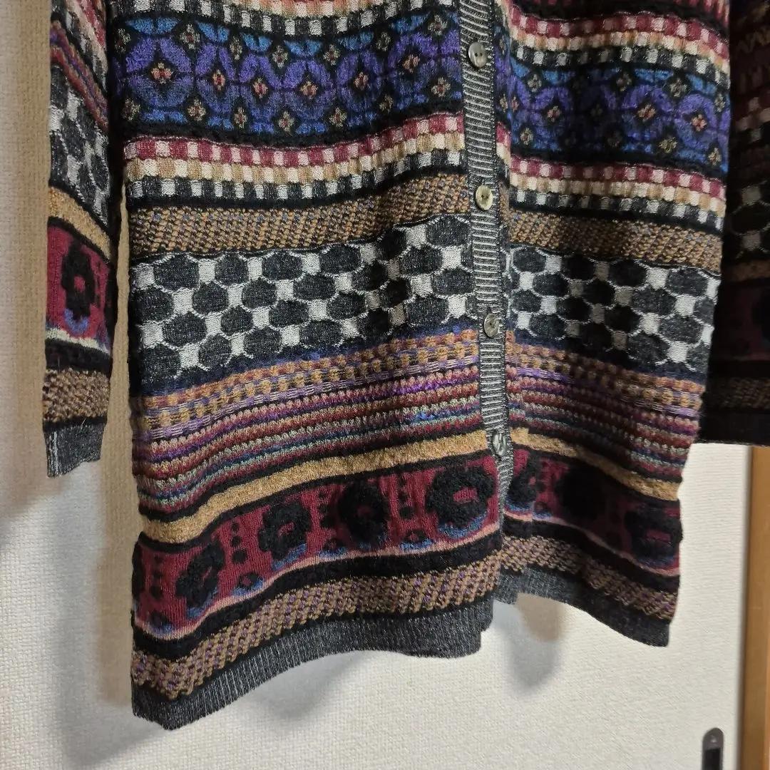 ✨️らみくろたま✨️エム&キョウコ プランツ ジャカードロングカーディガン