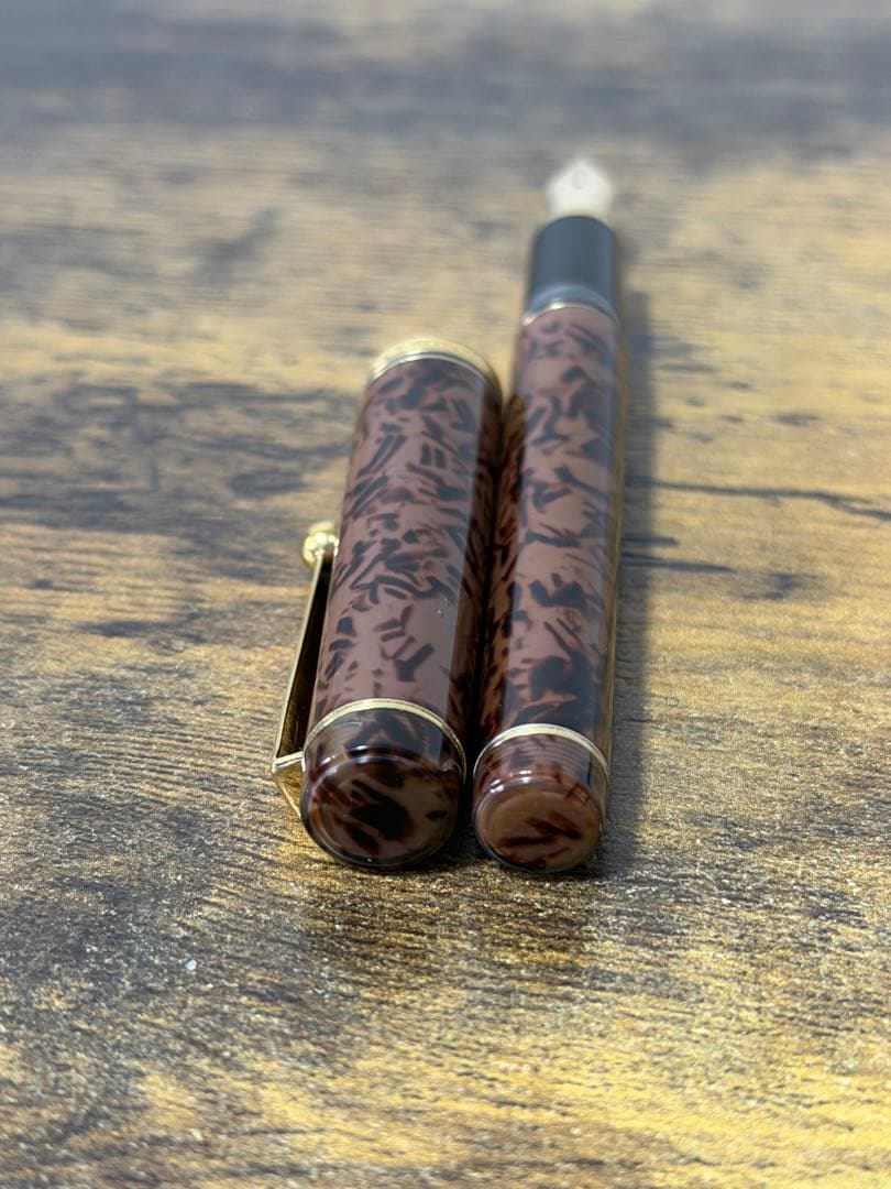 1984年製　初期型　カスタム　鼈甲柄　パイロット　万年筆　M コンバーター一体