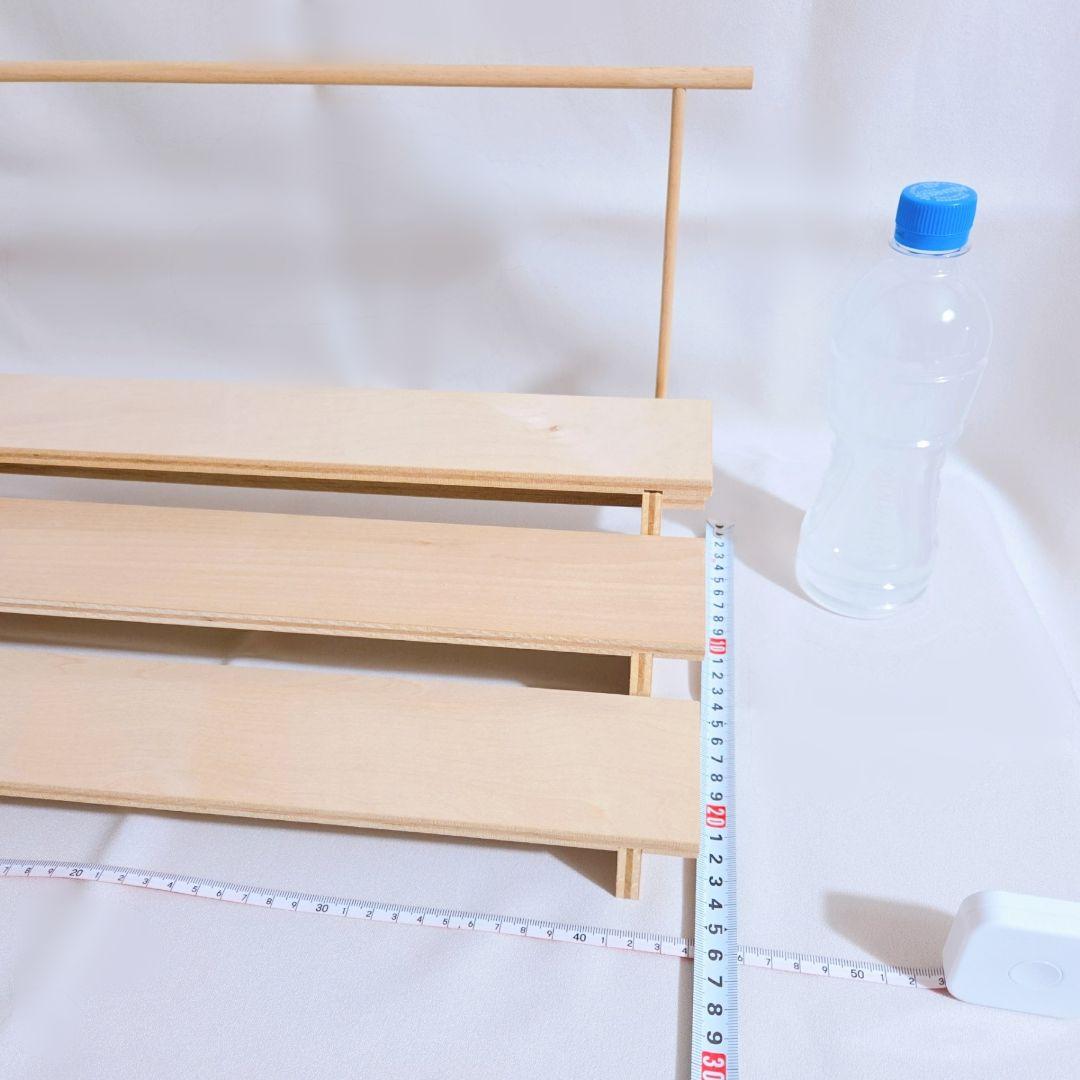 【廃番】小黒三郎 組み木 ひな人形 三段飾り 円びな