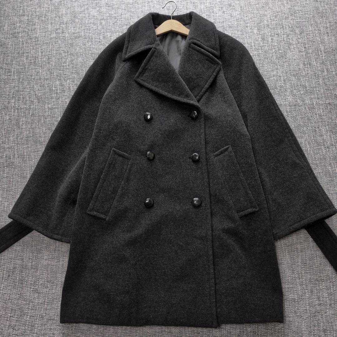マックスマーラ　プリズマレイ　バージンウール　ダブルブレスト　ウールコート