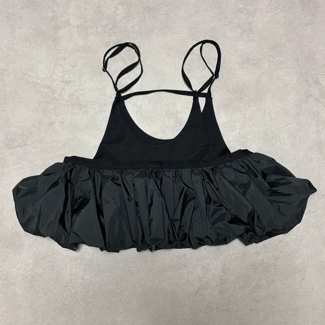 poI 美品 frill bustier skirt black