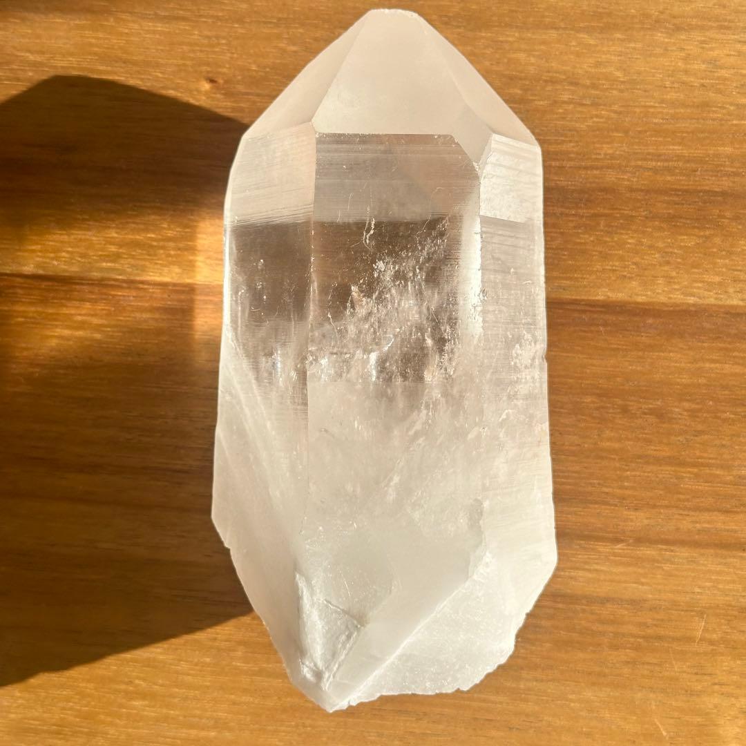 【水晶　ロック クリスタル】　バーコード入り　ビッグポイント　⑤