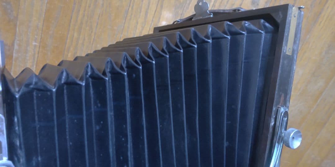 レトロ OKUHARA CAMERA オクハラカメラ 蛇腹 木製 大判　LPL