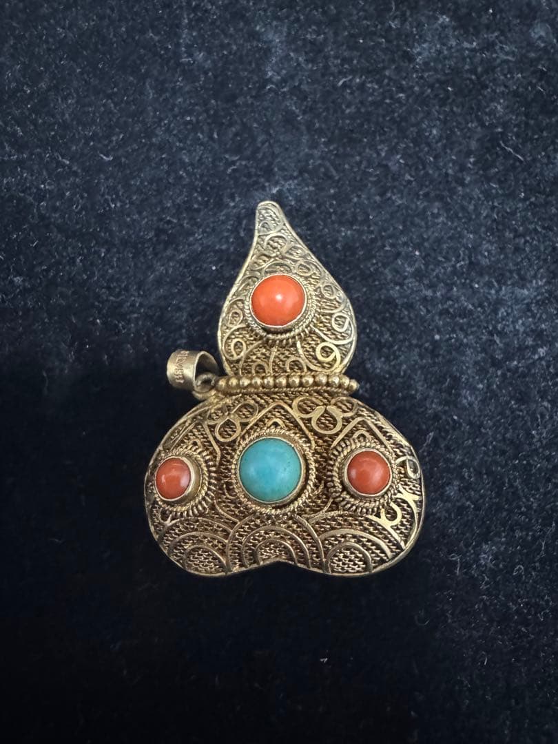 中国 七宝 銀細工 silver アクセサリー 天然石