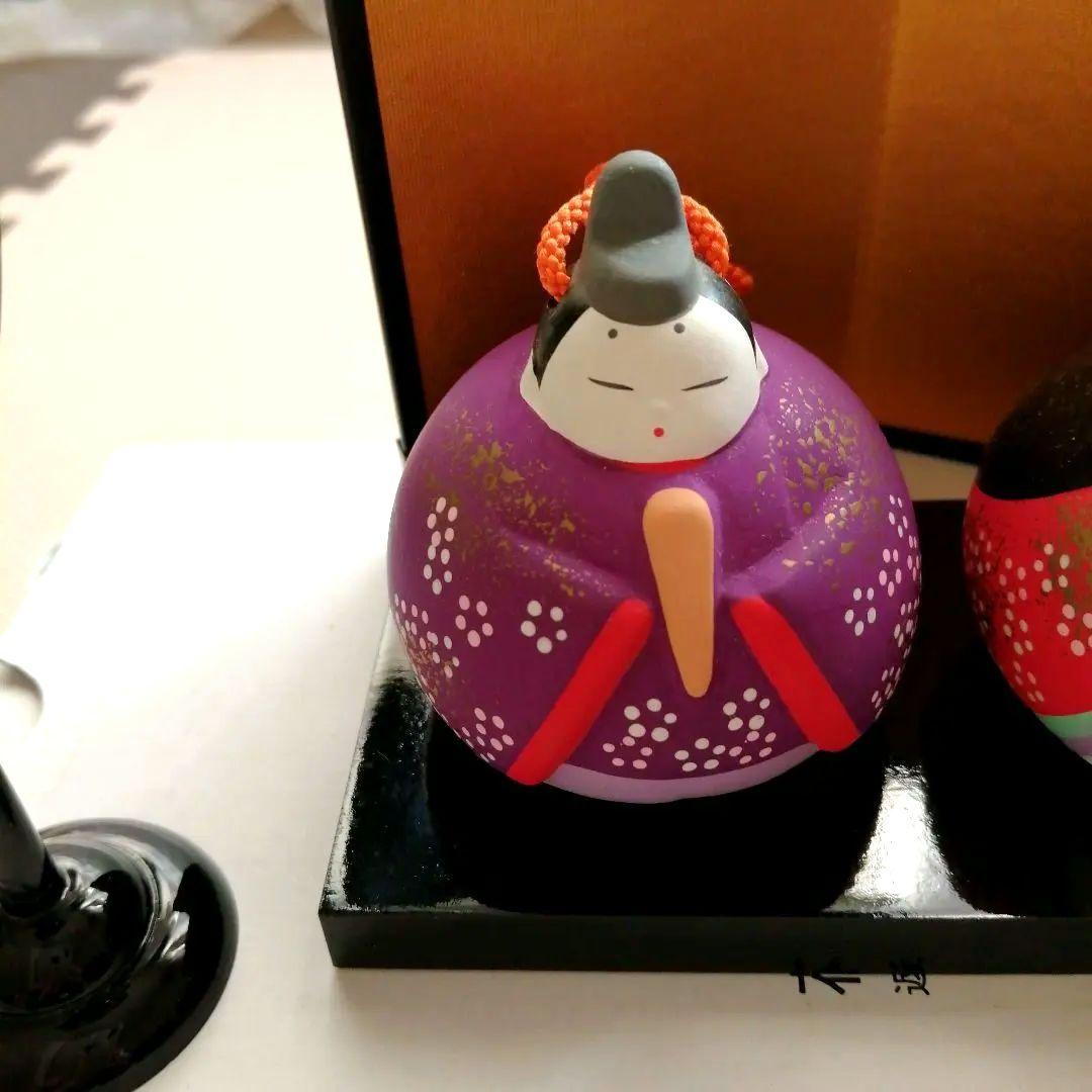 お値下げ美品豪勝作 親王飾り雛人形セット 陶器製