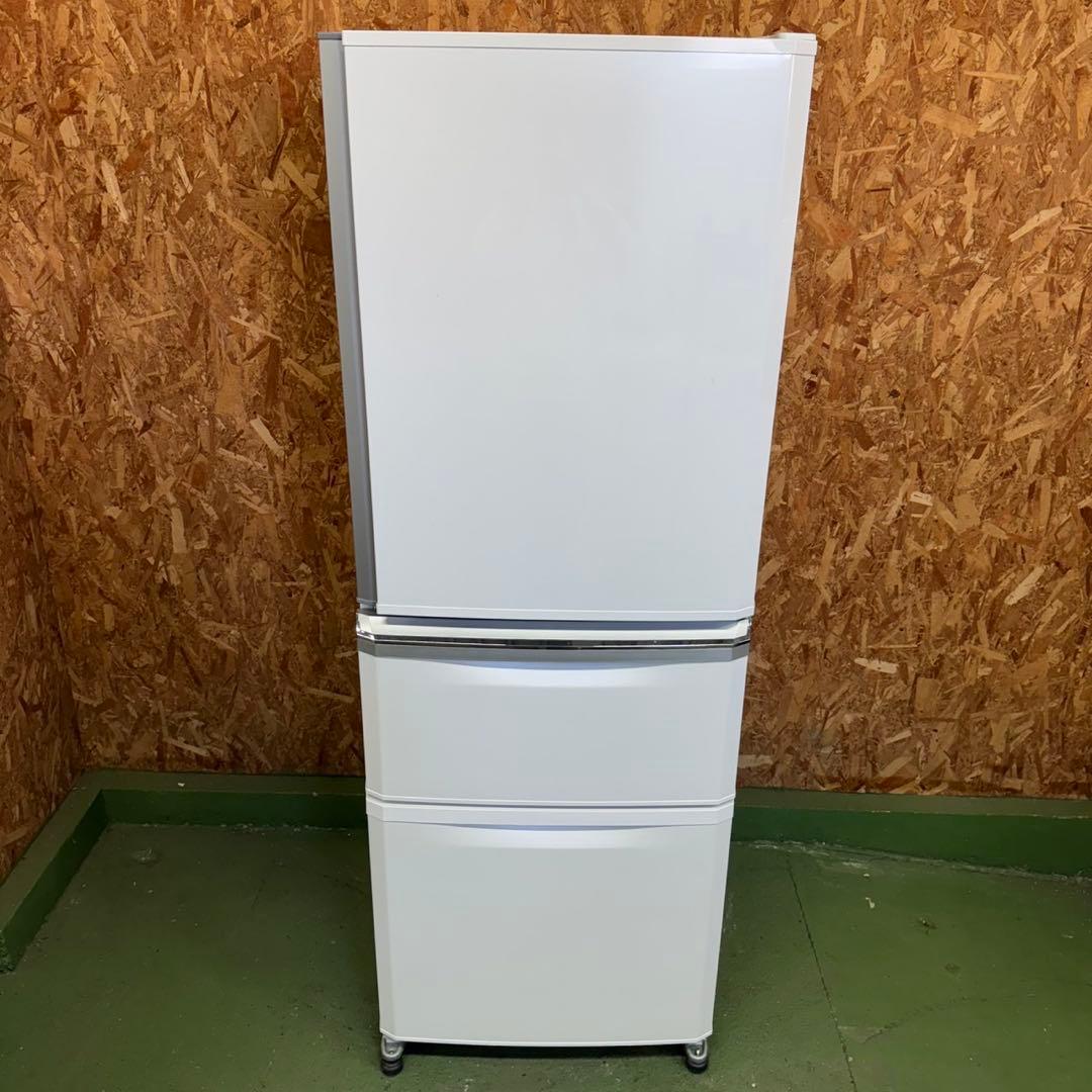 320 三菱　大型冷蔵庫　300L強　小型　家庭用　右開き　格安モデル　自動製氷