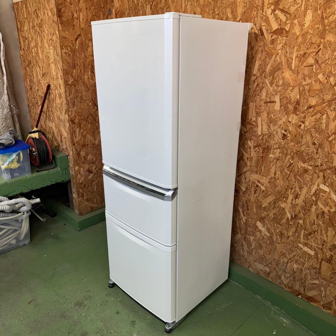 320 三菱　大型冷蔵庫　300L強　小型　家庭用　右開き　格安モデル　自動製氷