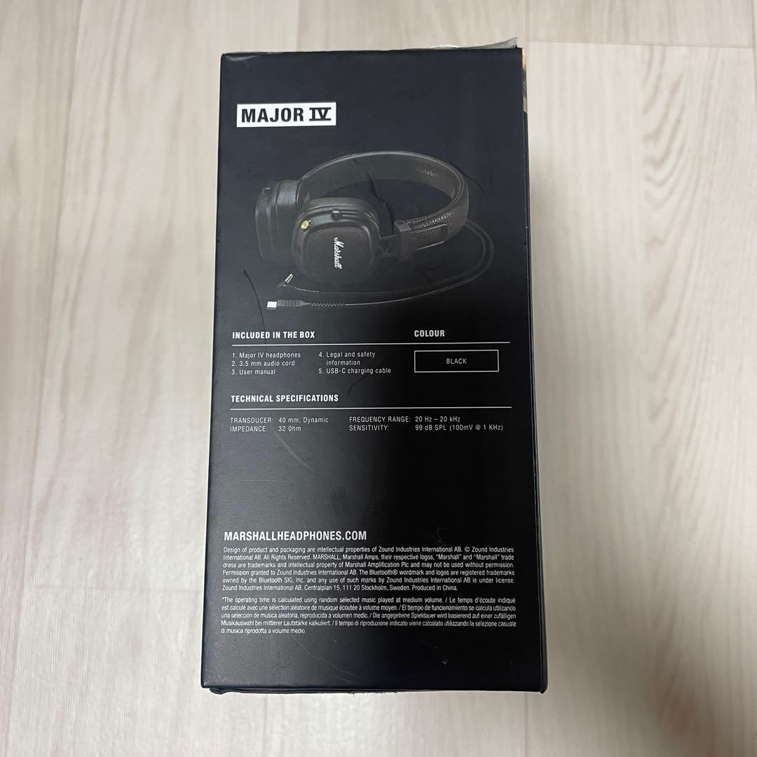 Marshall Major IV マーシャル ワイヤレスヘッドフォン