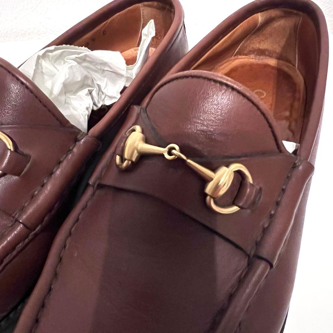 美品✨GUCCI ホースビットローファー 35 1/2 茶