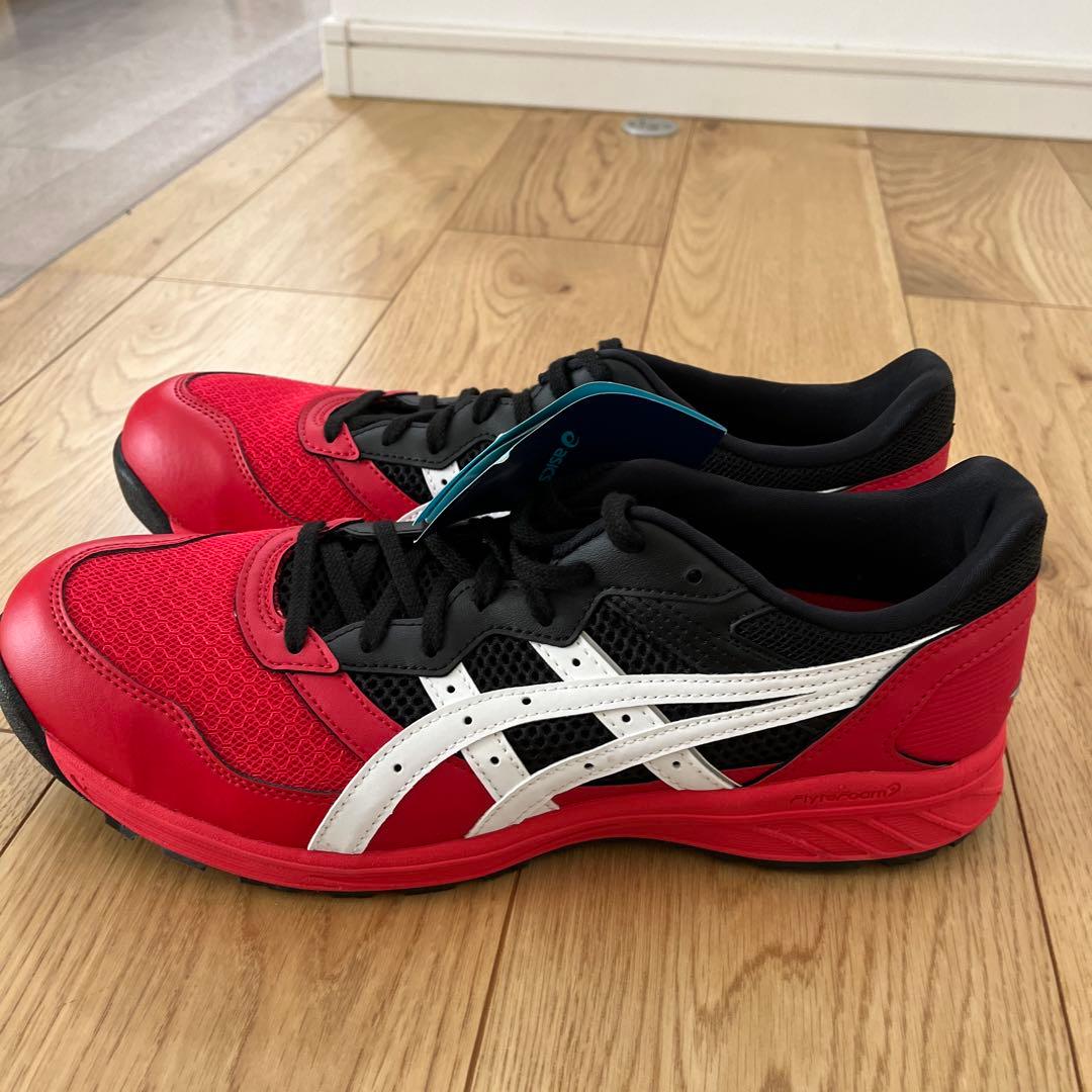 ASICS cp210 クラシックレッドxホワイト　安全靴