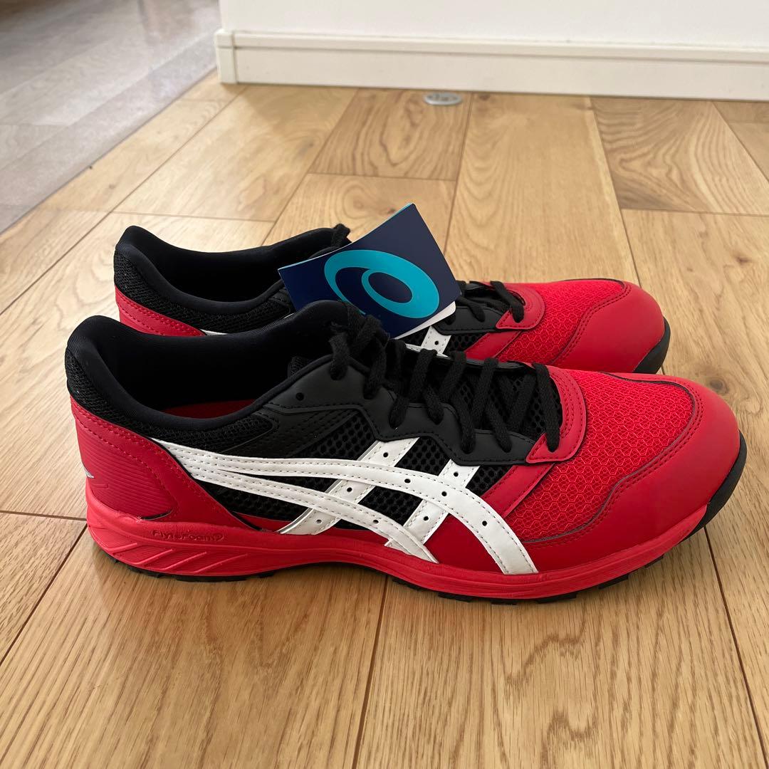ASICS cp210 クラシックレッドxホワイト　安全靴