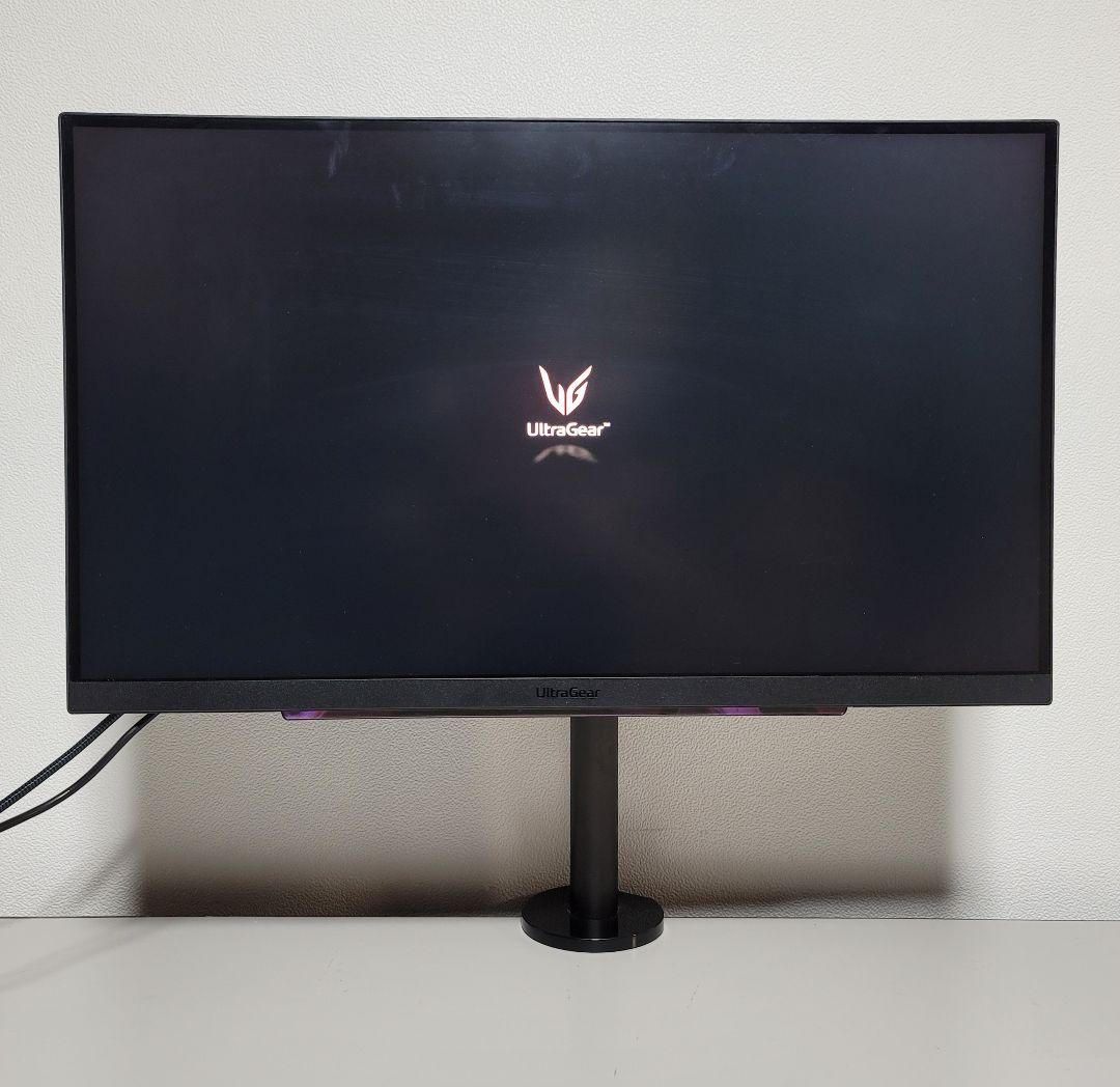 LG 144Hz対応 4K IPS 1ms ゲーミングモニター アームセット