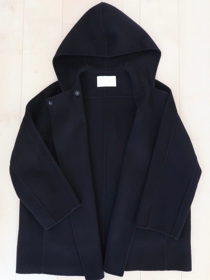Ballsey プレミアムウールリバー フーデッドショートコート ネイビー 36