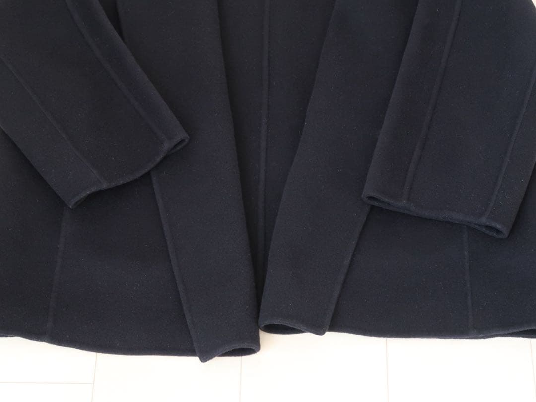 Ballsey プレミアムウールリバー フーデッドショートコート ネイビー 36