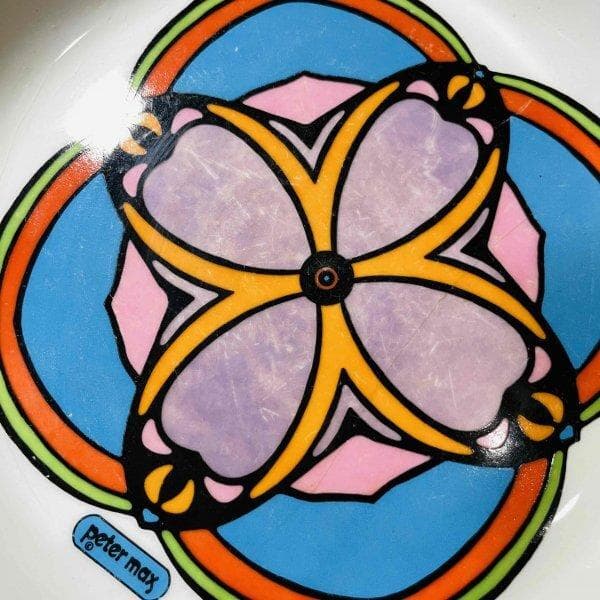 60s 70s Peter Max IROQUOIS社製 皿 ピーターマックス
