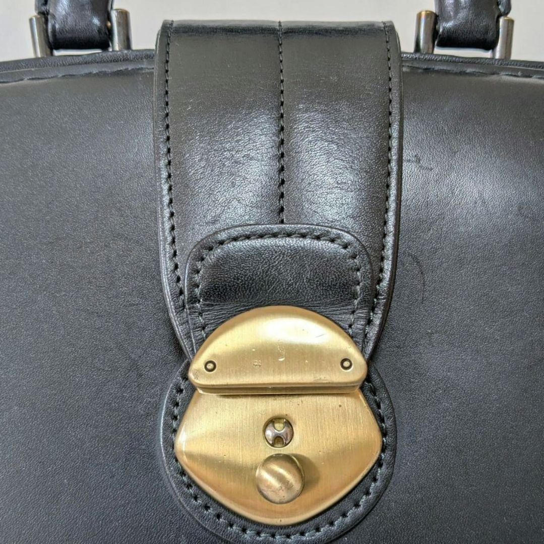 ダレスバッグ ドクターバッグ ビジネスバッグ 日本製 本革 ブラック 鍵 底板