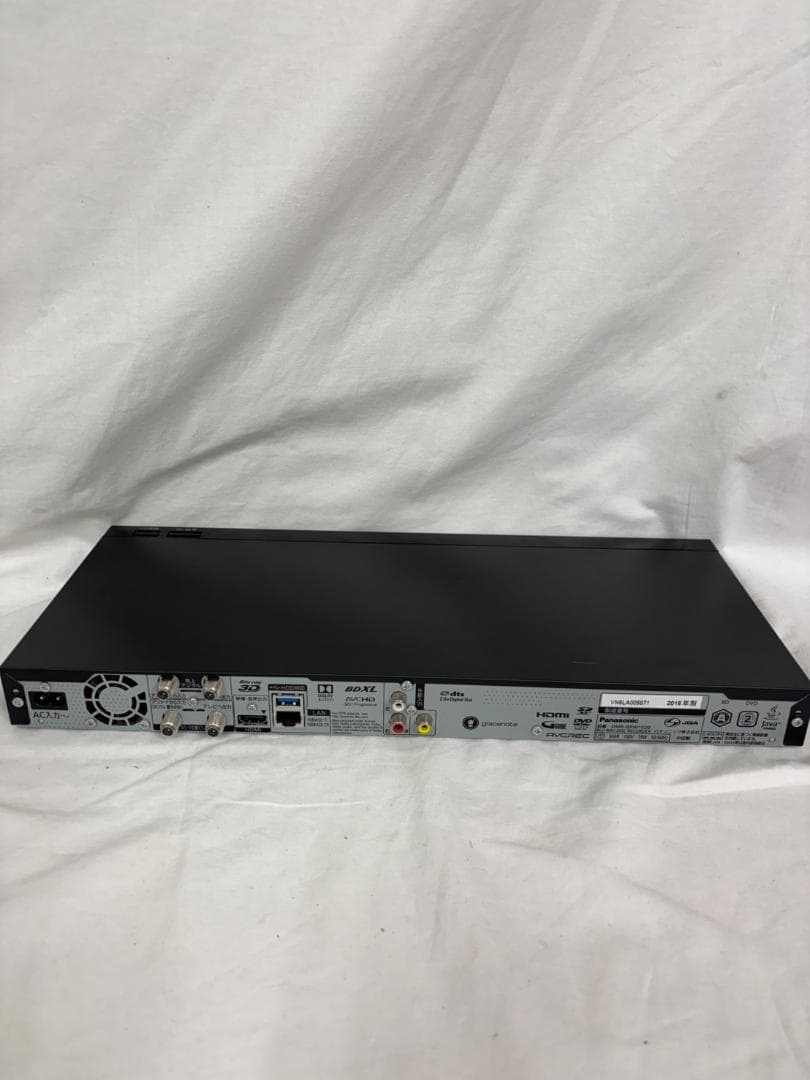 【美品】Panasonic DMR-BRW1020ブルーレイレコーダー2016年