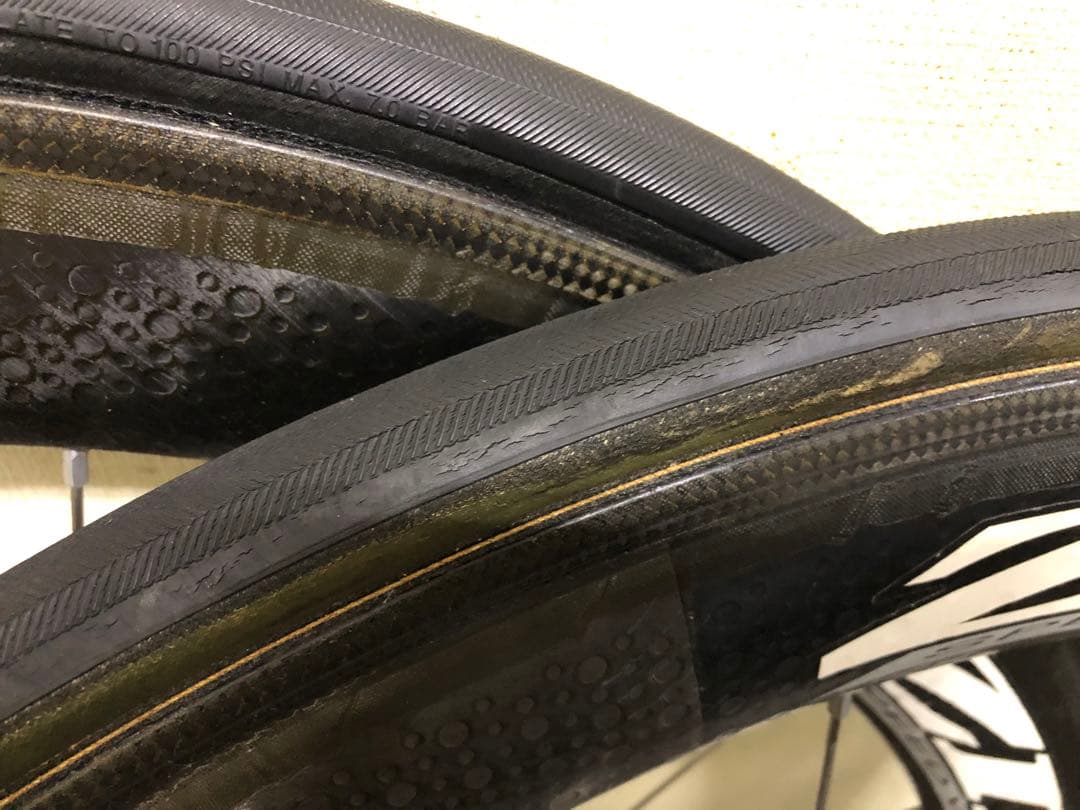 ZIPP 404 カーボンディスクチューブラーホイール 前後セット カンパフリー