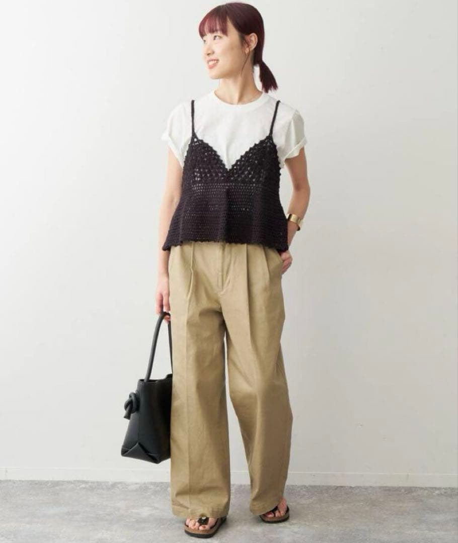 新品•タグ付き！Spick and Span クロシェニットキャミソール