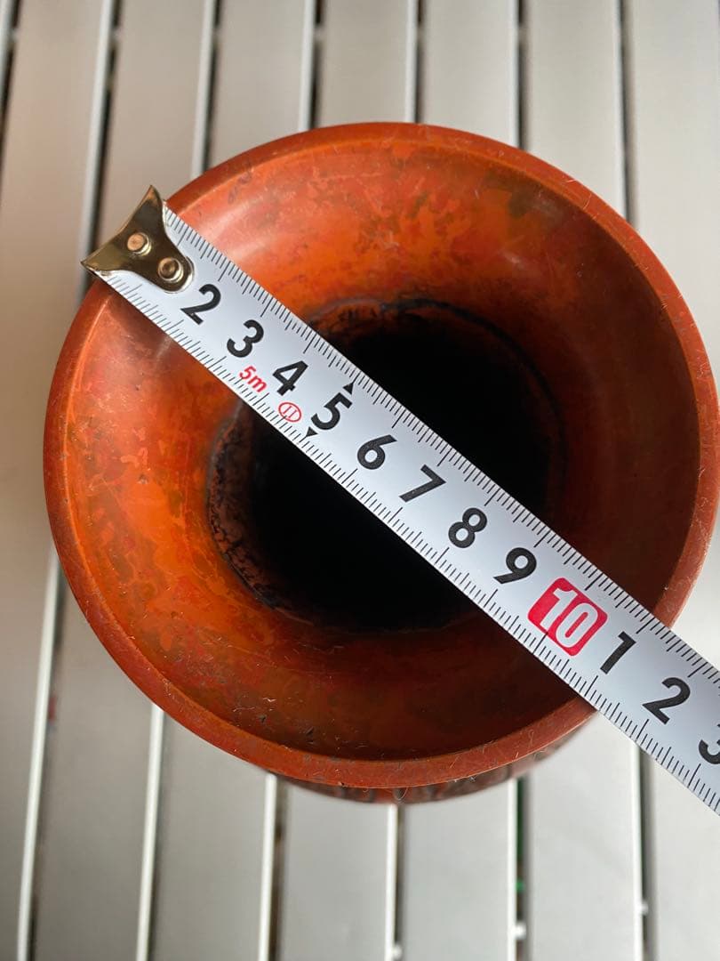 銅器　花瓶　伝統工芸　赤銅