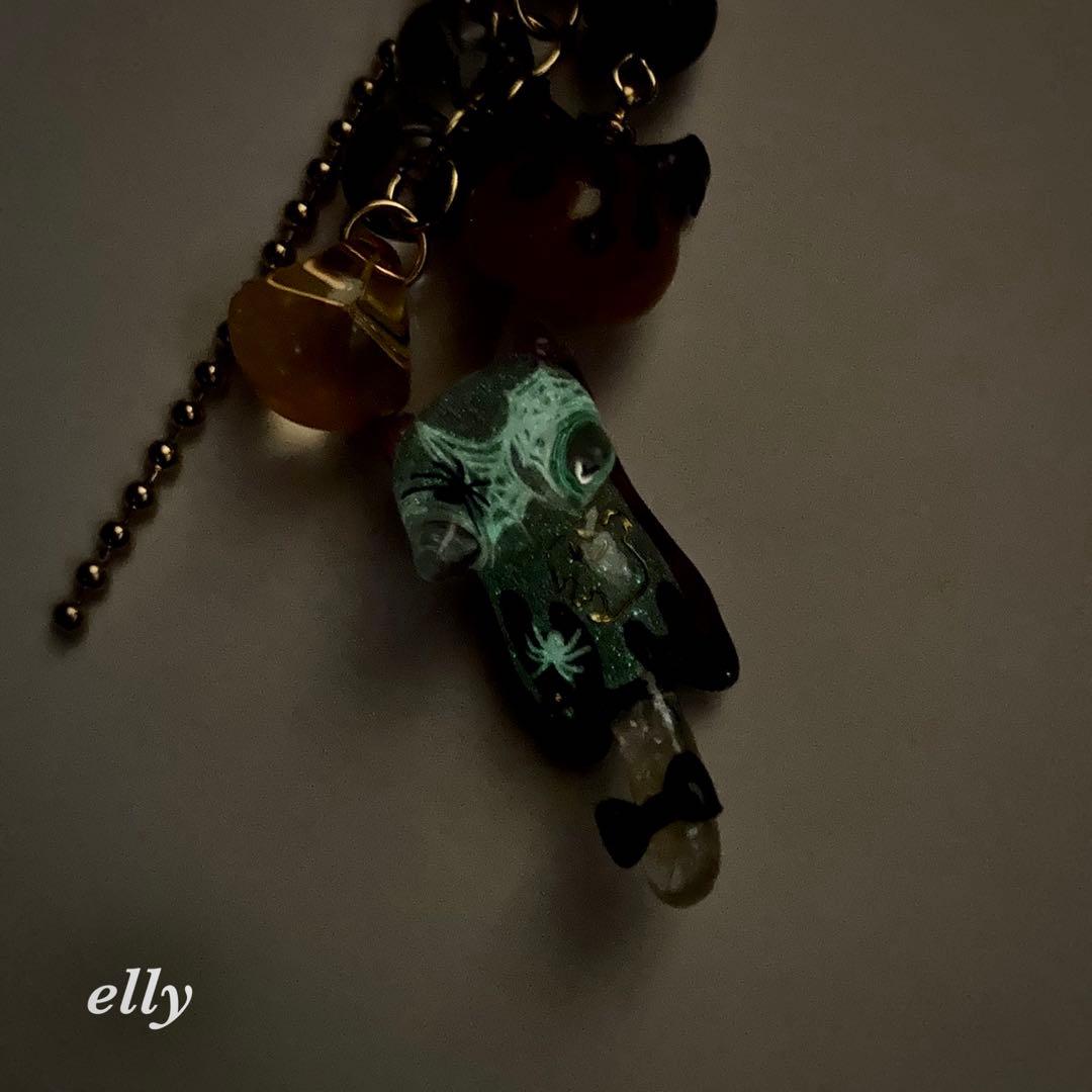 【ゼロ様】1511.天然石　琉球ガラス　楓　肉球　ジャンピング猫　レジン