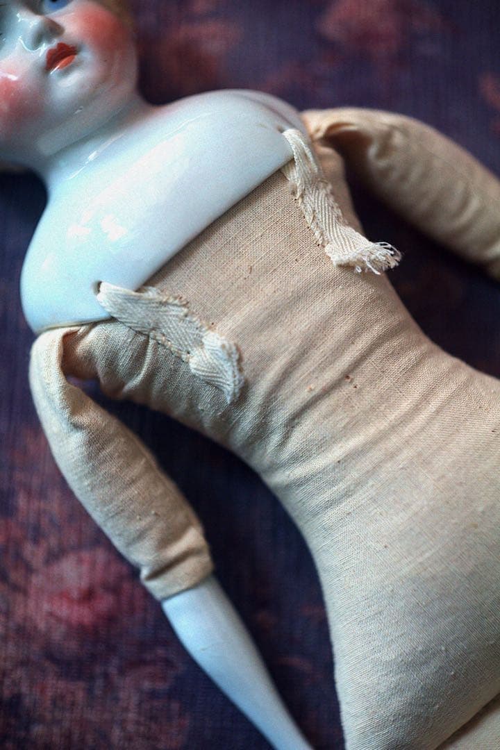 アンティーク チャイナヘッドドール ビスクドール ドイツ ブロカント