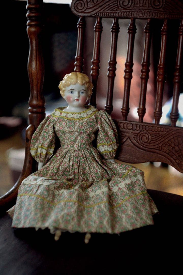アンティーク チャイナヘッドドール ビスクドール ドイツ ブロカント