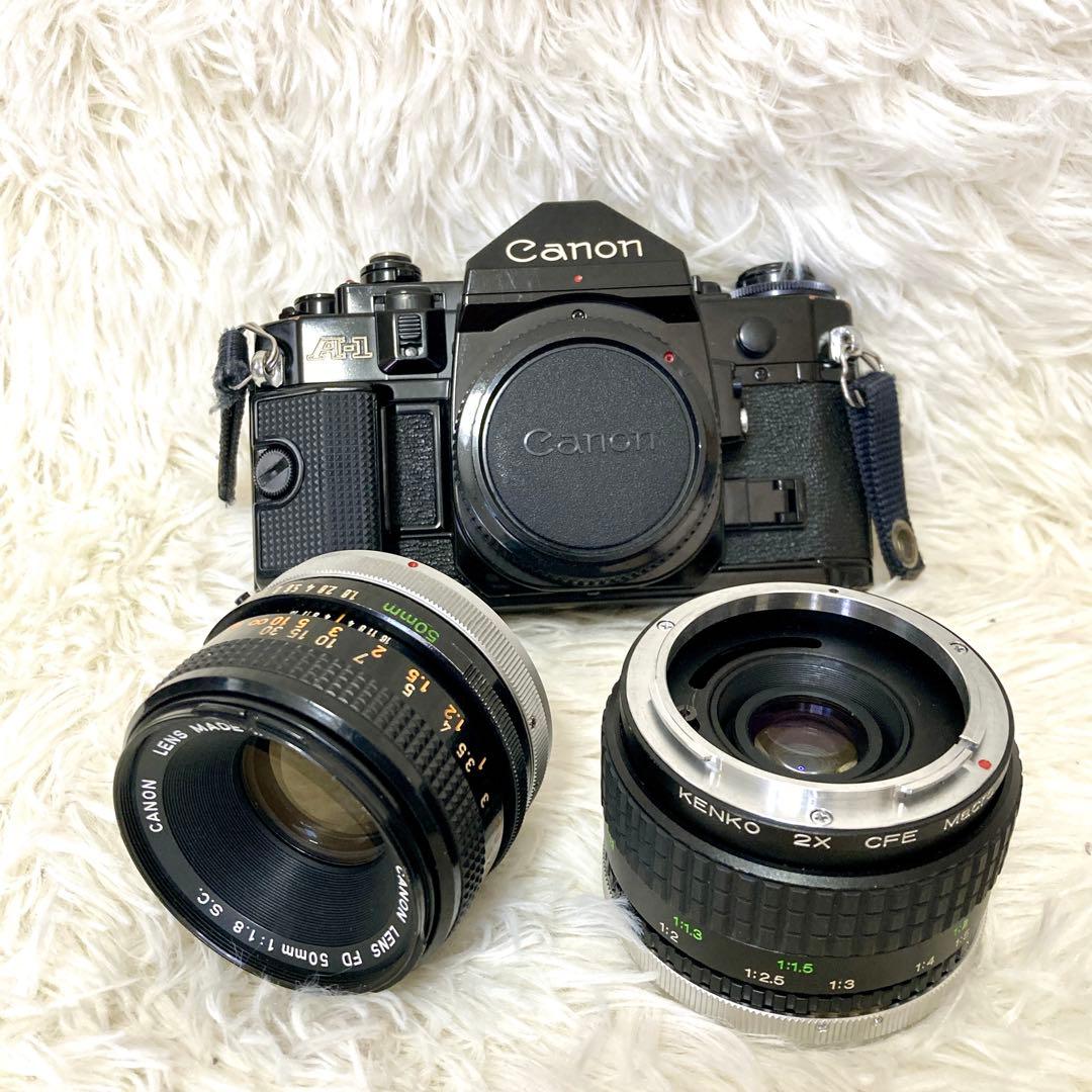 【最終セール中✨】Canon A-1 フィルム カメラ レンズ　一眼レフ
