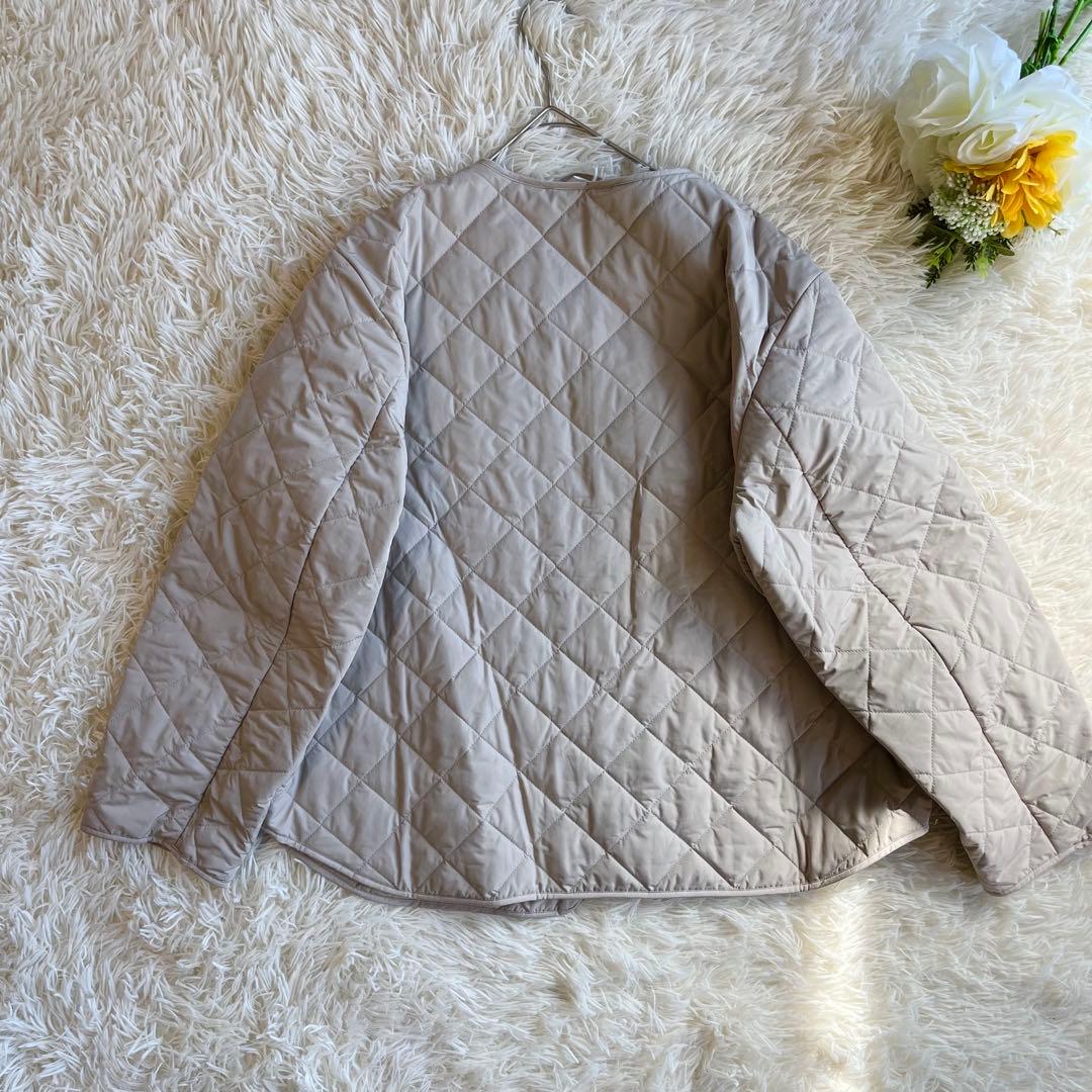 美品 23区 ライナー付き フーディーモッズコート 大きいサイズ 44 ベージュ