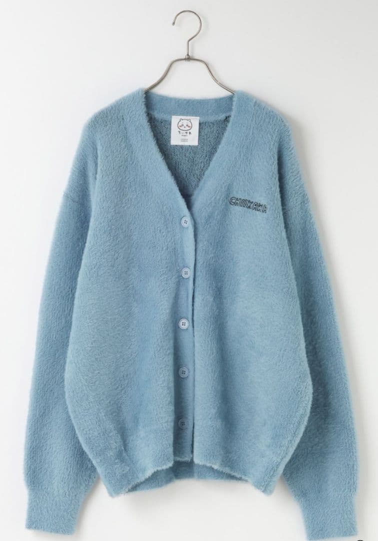 ローリーズファーム×ちいかわコラボ　ニットカーディガン（ハチワレ）