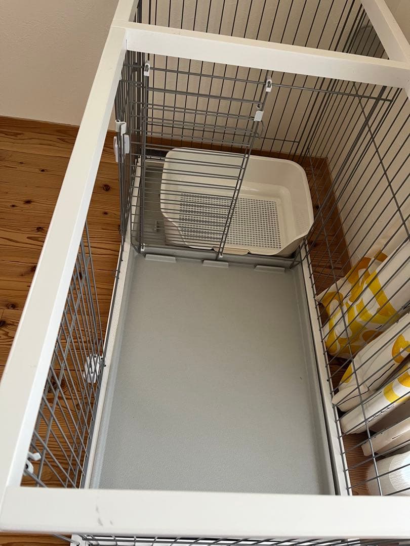 小型犬用犬用ケージ 取り外しトイレトレイ付き　ペティオ