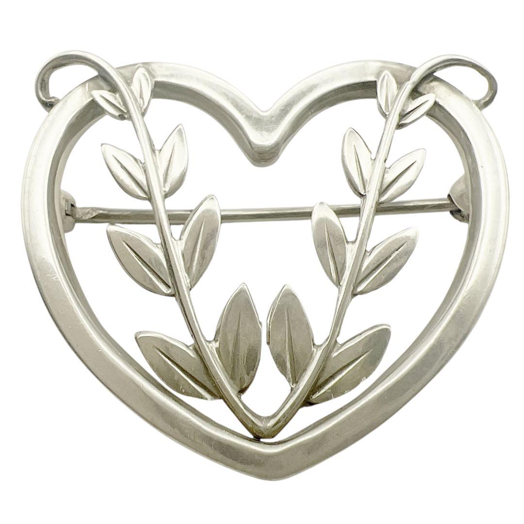 美品　ジョージジェンセン　242B ピンブローチ　シルバー　ヴィンテージ