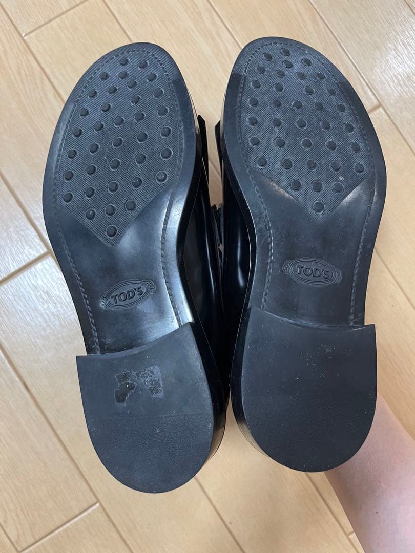 トッズ/TOD's フリンジローファー ブラック　サイズ36.5(23.5cm)