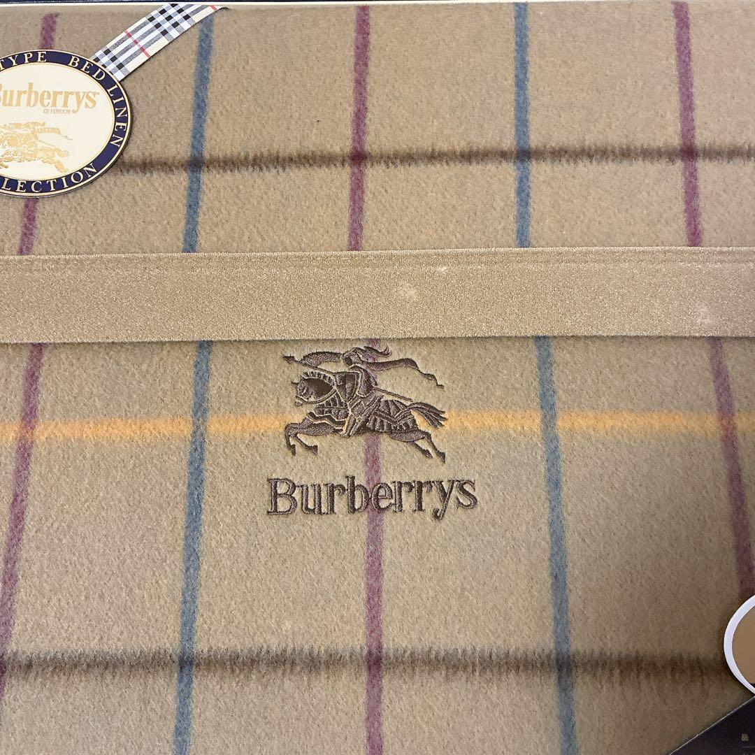 【BURBERRY × 西川産業】ラム100％ブランケット（日本製）純毛毛布