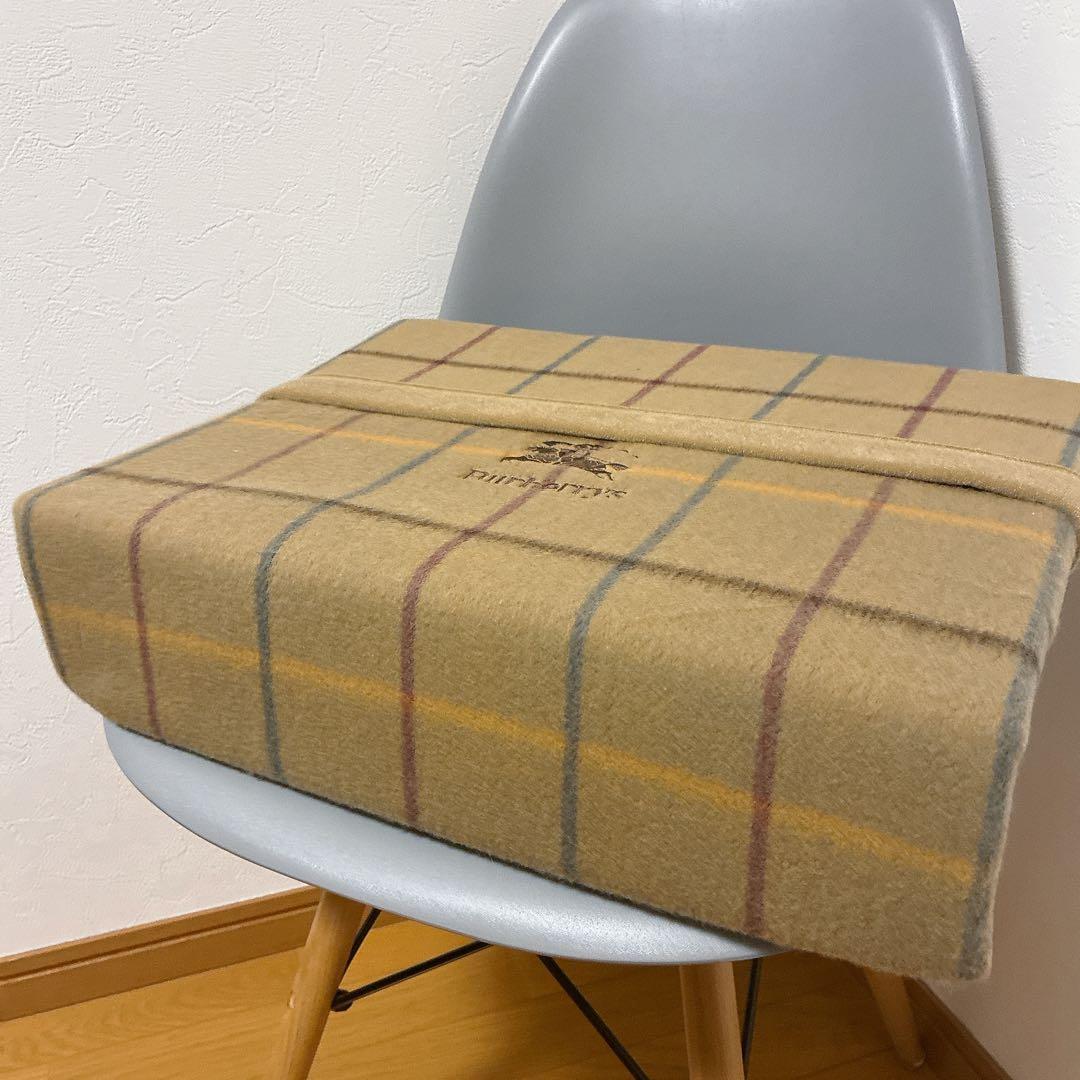 【BURBERRY × 西川産業】ラム100％ブランケット（日本製）純毛毛布